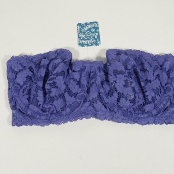 NWT Free People Love Letters Convertible Underwire Bra in Deep Periwinkle - Picture 10 of 10